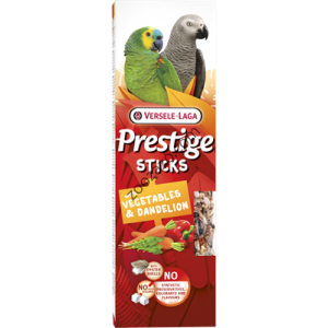 Стикове за папагали със зеленчуци и глухарче, 2х70 гр. - Prestige Sticks Parrots Vegetables & Dandelion